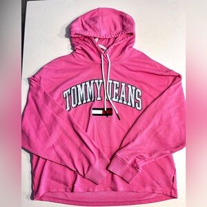 Vintage Tommy Hilfiger Tommy Jeans Pink Hoodie Sweater Top